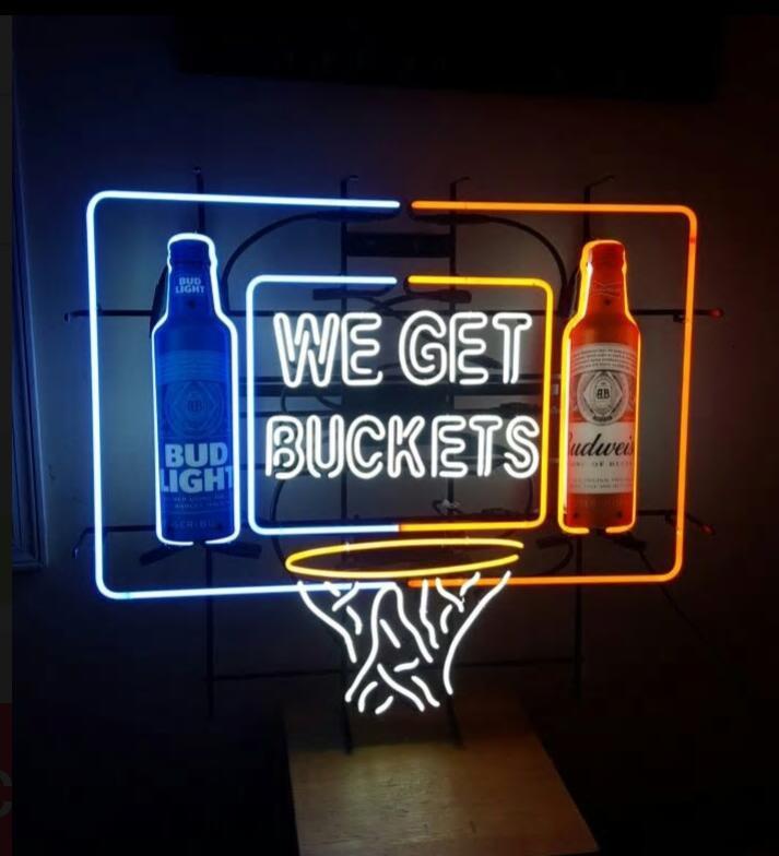Bud Light We Get Buckets Neon Sign